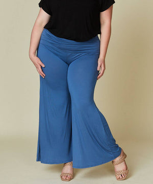 Classic Bamboo Palazzo Pants, Plus Size