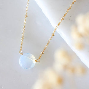 Opalite Coin Necklace