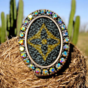 Oval Rhinestone Ring