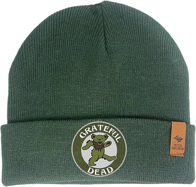 Grateful Dead Dancing Bear Green Beanie