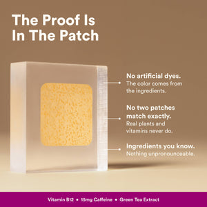Energy & Focus Patch with Caffeine, Green Tea & Vitamin B12