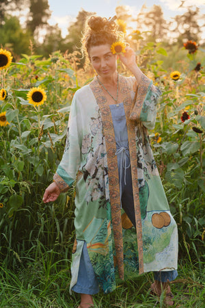 Van Gogh I Paint My Dream Opera Duster Kimono Robe
