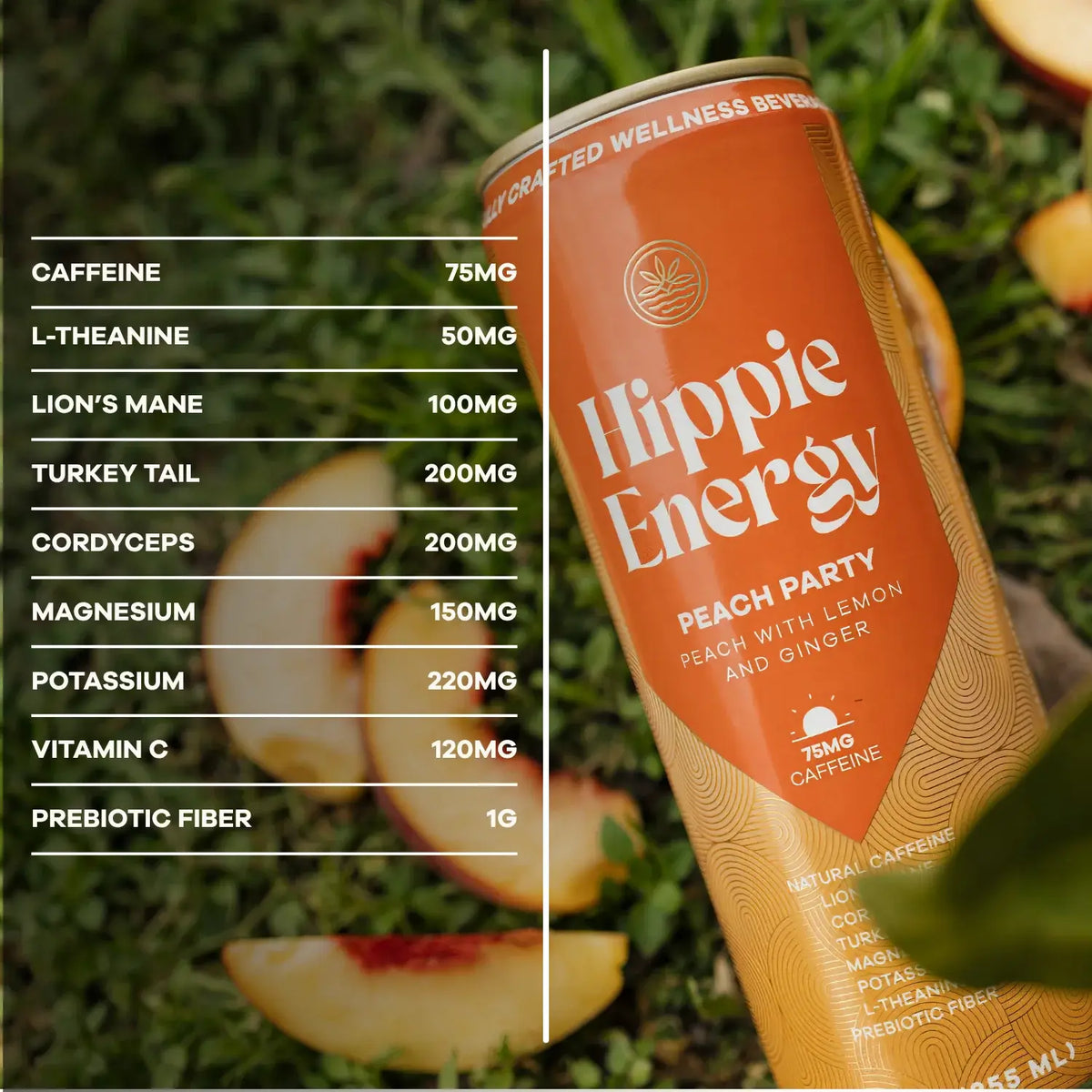 Peach Party - All Natural Functional Energy Drink