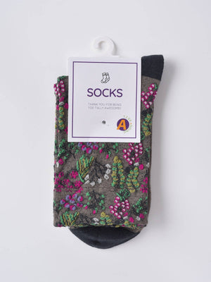 Rufia - Wild Bloom Texture Crew Socks