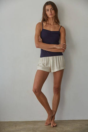 Knit Cotton Spandex Jersey V-Neck Cami Top
