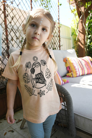 Free Spirit Sloth Kids Tee