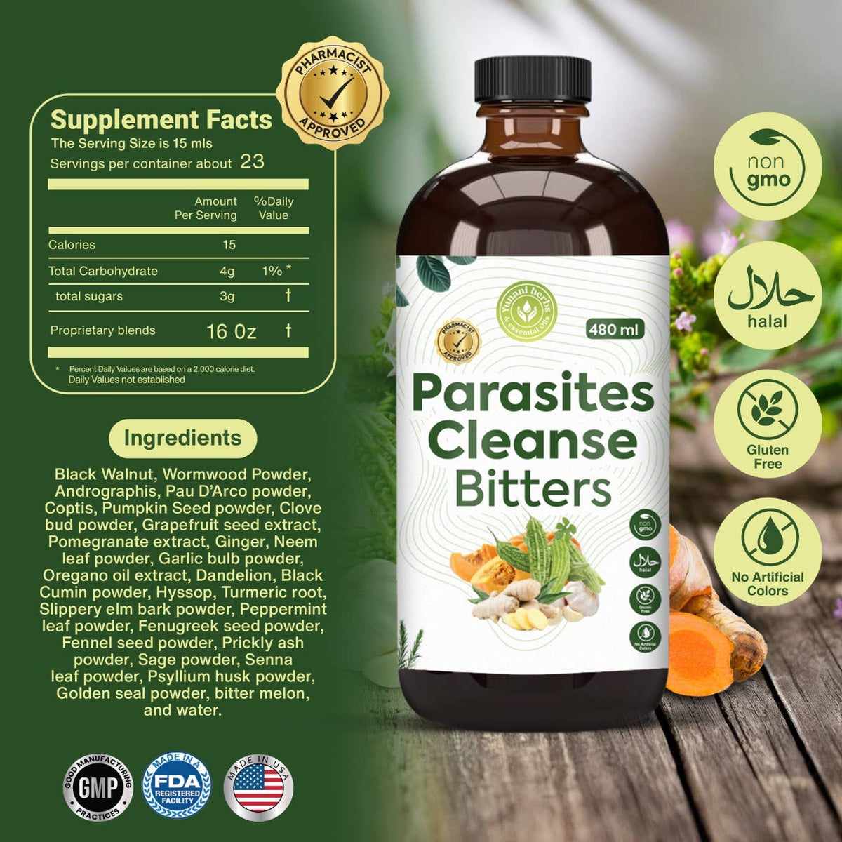 Parasite Cleanse Bitters 480ml