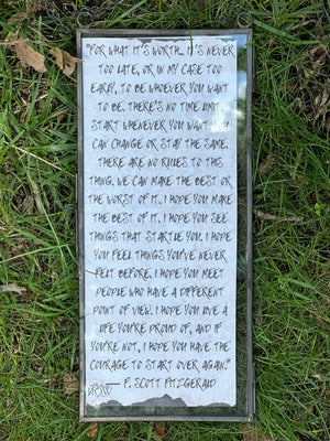 Grace Row Art & Inspiration Plaques