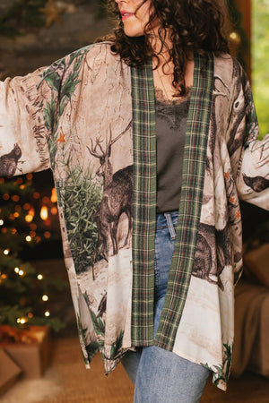Winter Wish Christmas Matinée Duster Kimono