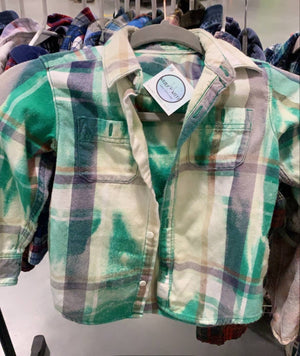 Wild Little Ones Upcycled Flannel Shirt