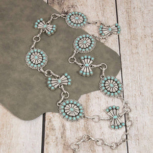 Stone Daisy Concho Chain Belt
