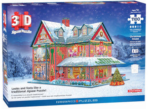 Christmas House 3D Puzzle, 1,100 Pieces