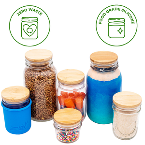 Bamboo Storage Stopper Lid for Mason Jars