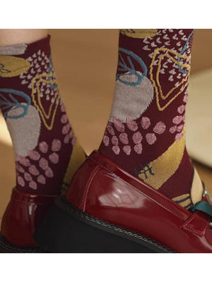 Rufia - Abstract Botanical Crew Socks