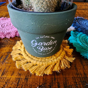 Handwoven Macrame Boho Coaster