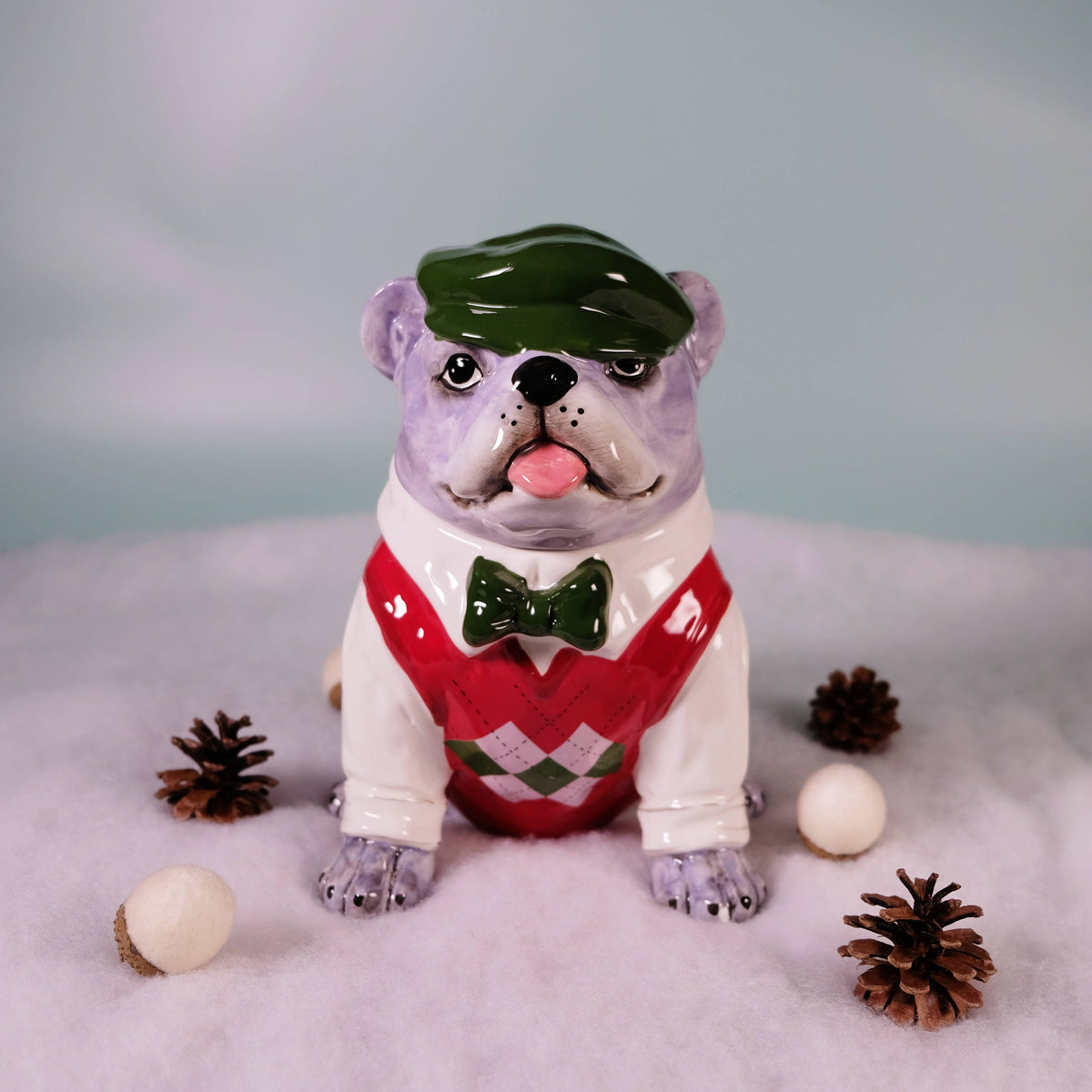 Christmas Sweater Dog Treat Jar