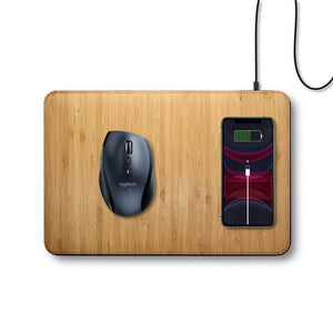 Real Wood Wireless Charging Mousepad - Aromatic Cedar