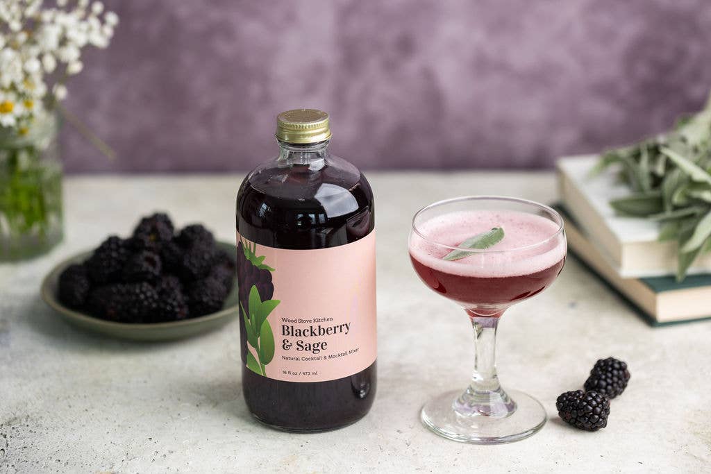 Blackberry and Sage Cocktail and Mocktail Mixer, 16 fl oz
