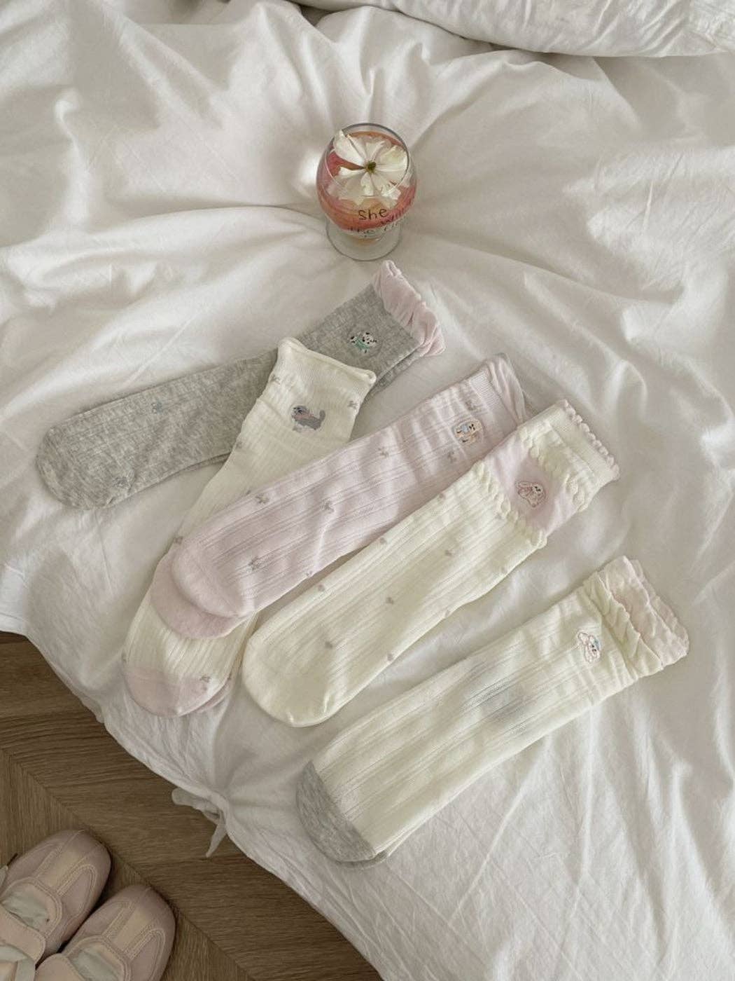Rufia - Sweet Animal Detail Crew Socks