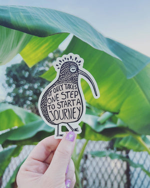 Fearless Kiwi Decorative Stickers, Waterproof Stickers