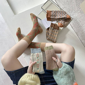 Vintage Pattern Socks