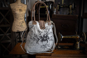 Pasque Flower Recycled Canvas Carryall