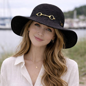 Amélie Equestrian Sun Hat UPF 35 Noir