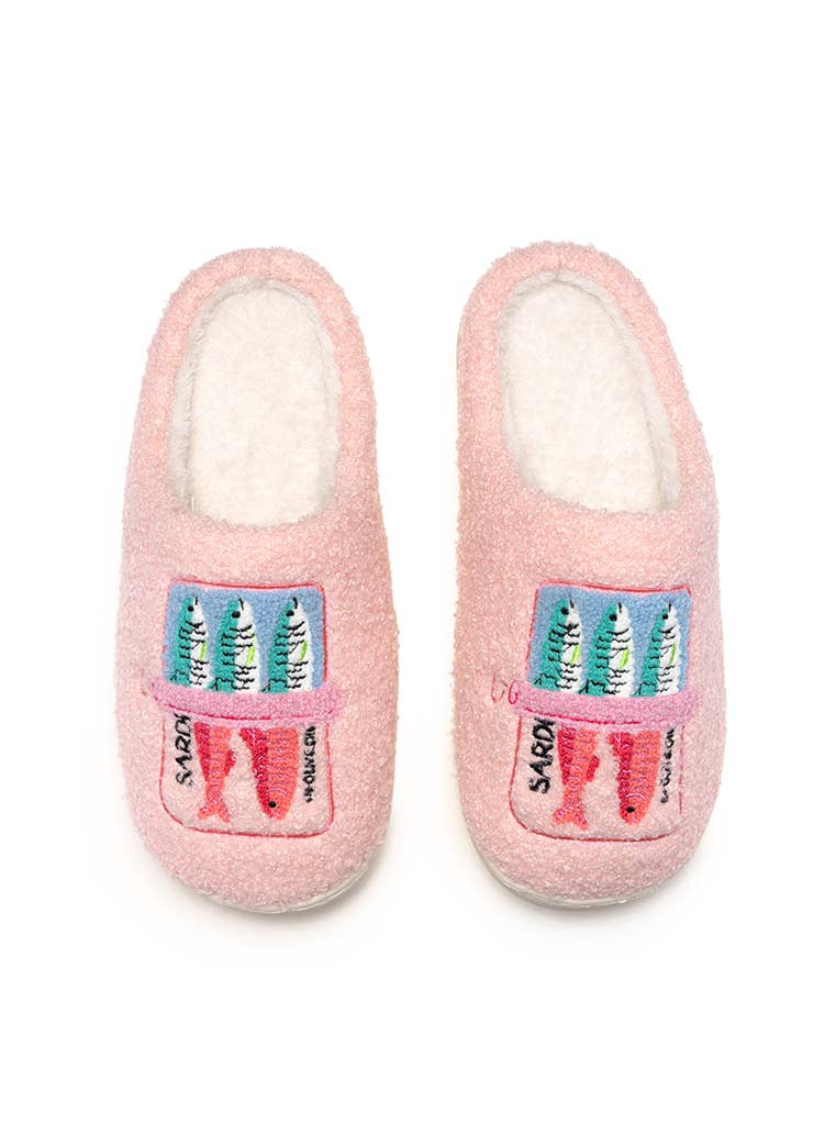 Canned Sardines Indoor/Outdoor Slippers – Pink