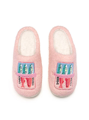 Canned Sardines Indoor/Outdoor Slippers – Pink