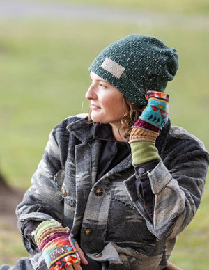 Upcycled Sweater Slouch Beanie