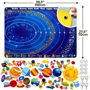 Space Felt Board for Kids - Educational Flannel Toy