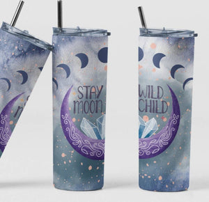 Moon Phase Stay Wild Moon Child Tumbler