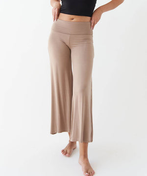 Bamboo Ankle-Length Palazzo Pants