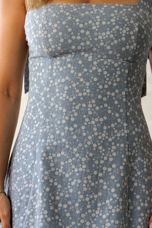 DITSY FLORAL BOW STRAP DRESS