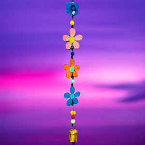 Metal Flower wind chime bell ornament