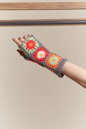 Floral Crochet Hand Warmer