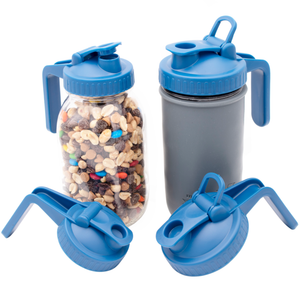 Pour and Store Pitcher Lid with Handle for Mason Jars