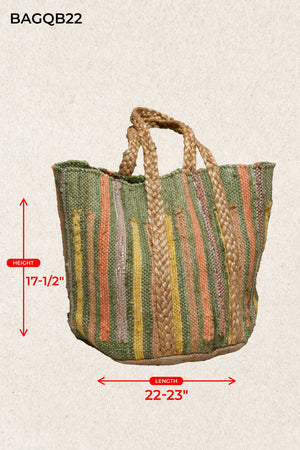 Citrus Grove Woven Tote Bag