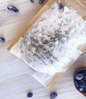 Amethyst & Lavender Crumbled Bath Bomb Bath Soak