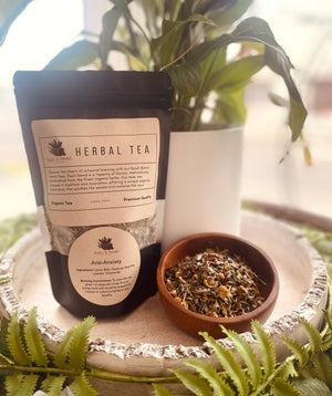 Lemon Balm and Oat Straw Herbal Tea