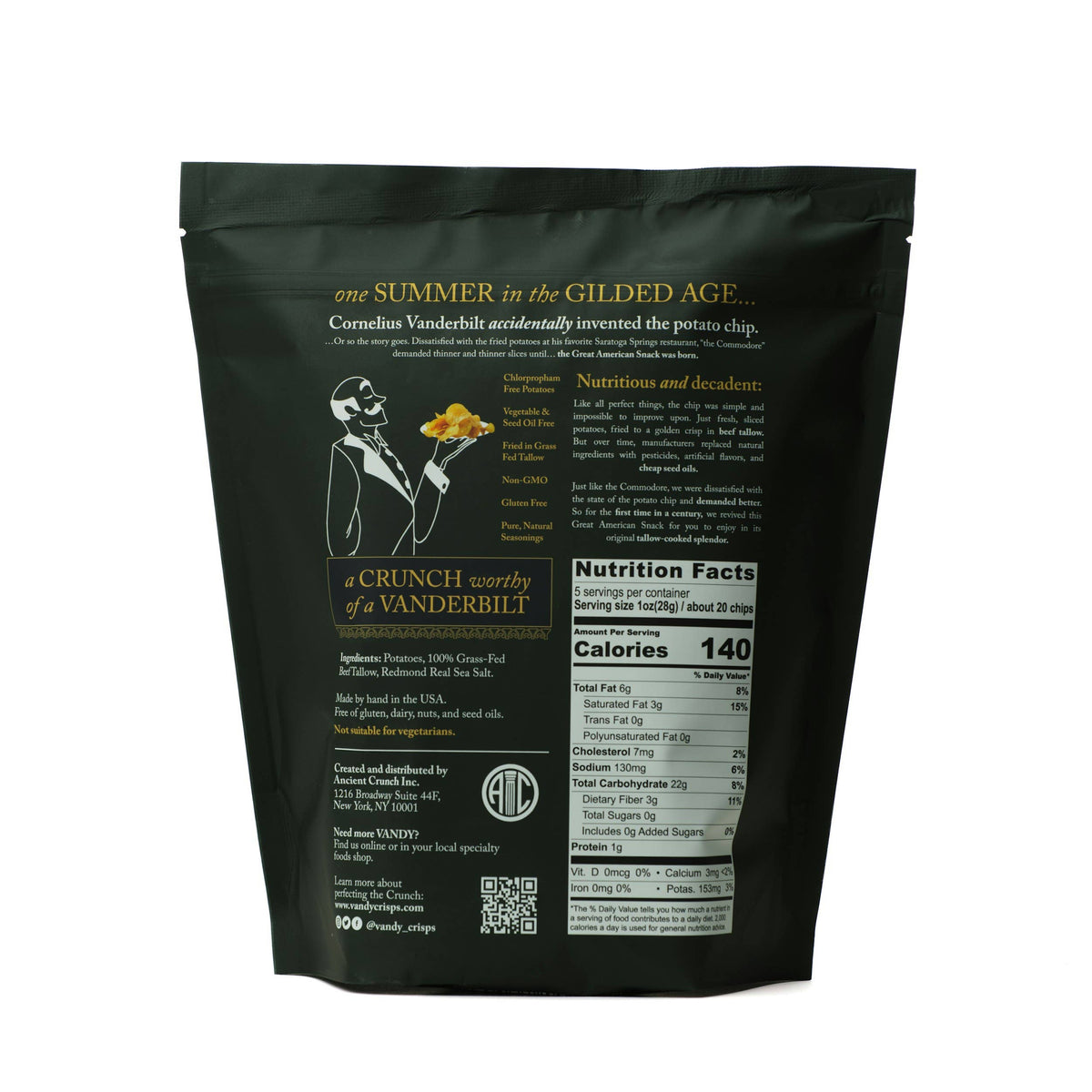 Vandy Traditional Potato Chips - 5 oz Bag