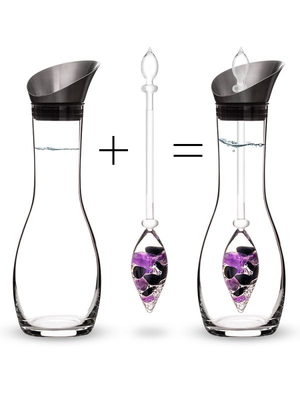 Era Crystal Water Carafe for VitaJuwel Gemstone Vials (sold separately).