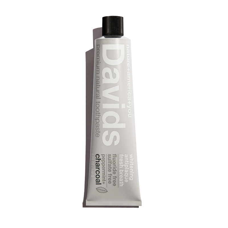Davids Premium Toothpaste – Charcoal + Peppermint, 5.25 oz