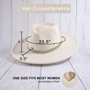 Braided Snake Chain Fedora Hat