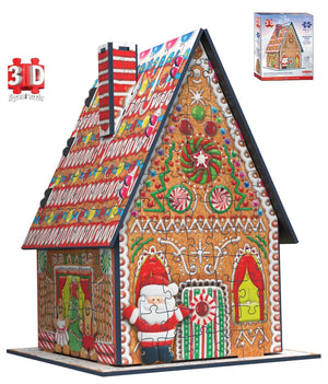 Gingerbread House 3D Puzzle, 302 Pieces