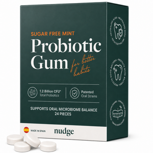 Oral Probiotic Gum, Sugar Free Mint, 24 Pieces