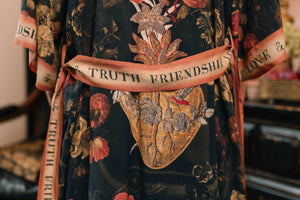 Heart of Gold Opera Duster Kimono Robe - Sacred Heart