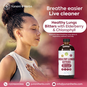 Healthy Lungs Bitters with Elderberry & Chlorophyll