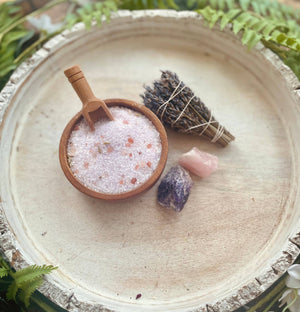 Forget Me Not and Lavender Herbal Bath Salt Tube