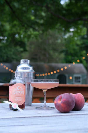 Peach Hibiscus Simple Syrup